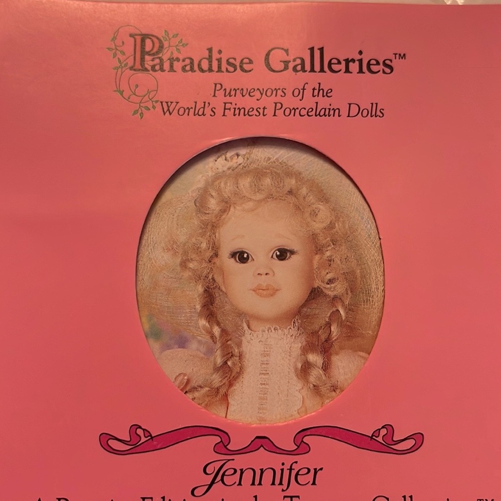 NWB Paradise Galleries THIS POCRELAIN DOLL is NEW